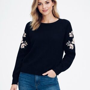 GAP Merino Wool Floral long Sleeve Pullover crewneck sweater size Large - NWT